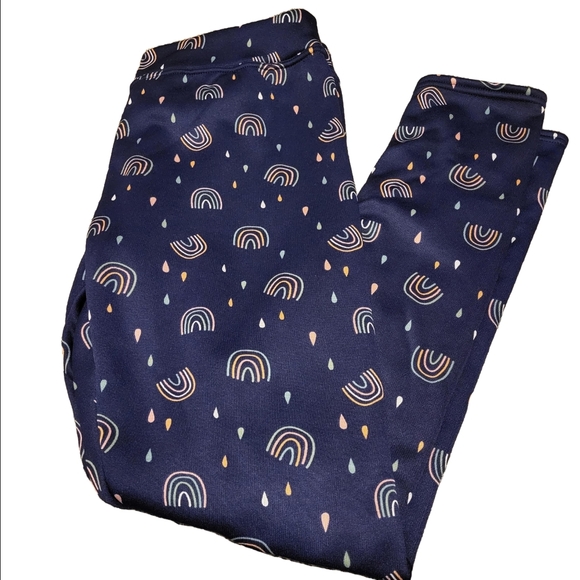 Colorful Rainbow Print Leggings size large - Picture 1 of 7